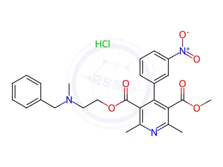 Chemical structure of Nicardipine EP Impurity A(Hydrochloride)