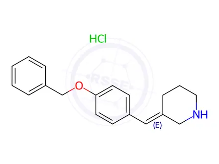 Chemical structure of 3-(4-(Benzyloxy)benzylidene)piperidinehydrochloride