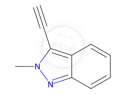 Chemical structure of 3-Ethynyl-2-methyl-2H-indazole