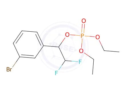Chemical structure of 1-(3-Bromophenyl)-2,2-difluoroethyl diethyl phosphate