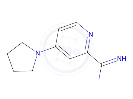 Chemical structure of 4-(Pyrrolidin-1-yl)picolinimidamide
