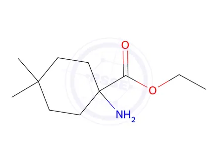 Chemical structure of Ethyl 1-amino-4,4-dimethylcyclohexane-1-carboxylate