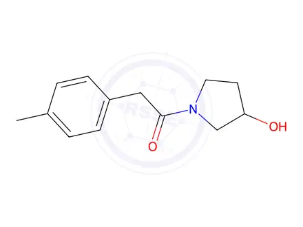Chemical structure of 1-(3-hydroxypyrrolidin-1-yl)-2-(4-methylphenyl)ethan-1-one
