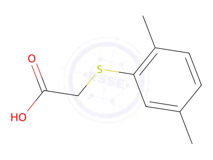 Chemical structure of (2,5-DIMETHYL-PHENYLSULFANYL)-ACETIC ACID