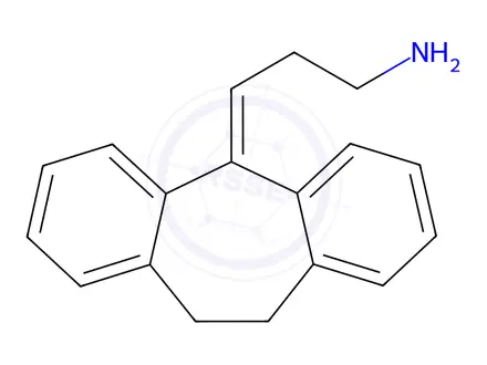 Chemical structure of Desmethyl Nortriptyline