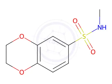 Chemical structure of n-Methyl-2,3-dihydro-1,4-benzodioxine-6-sulfonamide