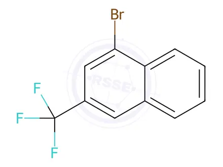 Chemical structure of Naphthalene, 1-bromo-3-(trifluoromethyl)-