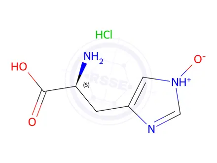 Chemical structure of 4-((S)-2-Amino-2-carboxyethyl)-1H-imidazole 1-oxide Hydrochloride