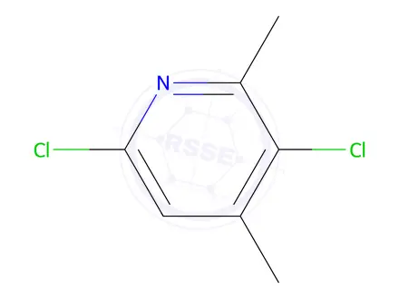Chemical structure of 3,6-dichloro-2,4-dimethylpyridine