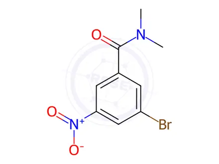 Chemical structure of N,N-Dimethyl 3-bromo-5-nitrobenzamide