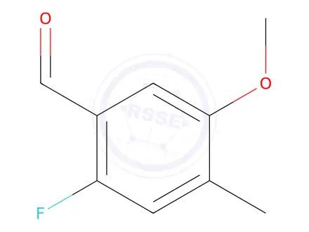 Chemical structure of 2-Fluoro-5-methoxy-4-methylbenzaldehyde