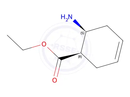 Chemical structure of Ethyl (1r,6s)-6-aminocyclohex-3-ene-1-carboxylate