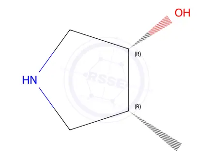 Chemical structure of cis-4-methylpyrrolidin-3-ol