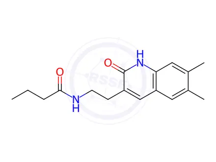 Chemical structure of N-(2-(6,7-Dimethyl-2-oxo-1,2-dihydroquinolin-3-yl)ethyl)butyramide