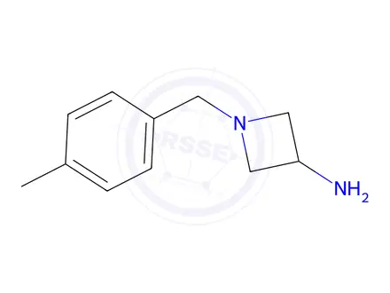 Chemical structure of 1-[(4-methylphenyl)methyl]azetidin-3-amine