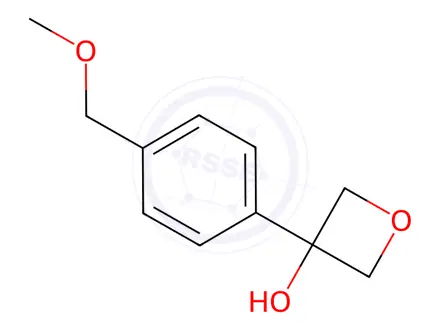 Chemical structure of 3-Oxetanol, 3-[4-(methoxymethyl)phenyl]-