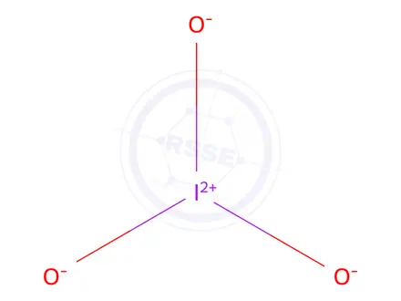 Chemical structure of iodate