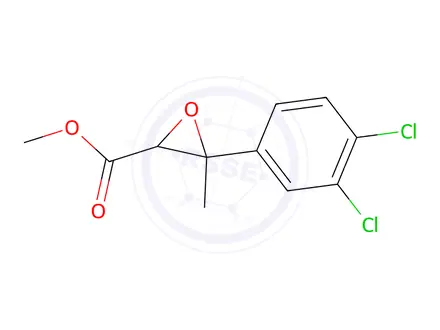 Chemical structure of Methyl 3-(3,4-dichlorophenyl)-3-methyloxirane-2-carboxylate