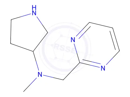 Chemical structure of N-methyl-N-(pyrimidin-2-ylmethyl)pyrrolidin-3-amine