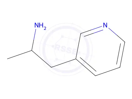 Chemical structure of 1-Methyl-2-pyridin-3-yl-ethylamine