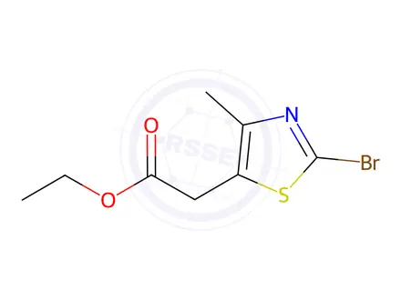 Chemical structure of Ethyl 2-(2-bromo-4-methylthiazol-5-yl)acetate