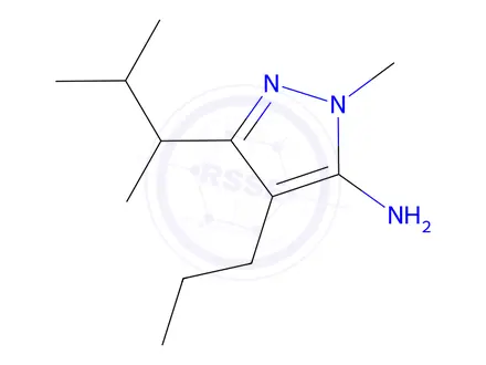 Chemical structure of 1-Methyl-3-(3-methylbutan-2-yl)-4-propyl-1h-pyrazol-5-amine