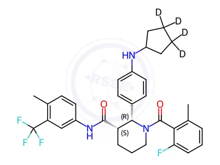 Chemical structure of Avacopan-D4