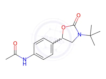 Chemical structure of N-(4-(3-(tert-Butyl)-2-oxooxazolidin-5-yl)phenyl)acetamide