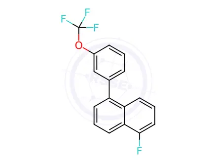 Chemical structure of 1-Fluoro-5-(3-(trifluoromethoxy)phenyl)naphthalene