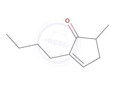 Chemical structure of 2-butyl-5-methylcyclopent-2-en-1-one