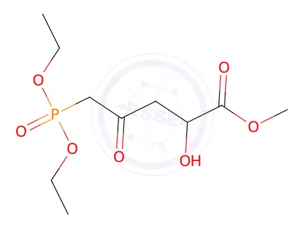 Chemical structure of 5-Diethoxyphosphinyl-2-hydroxy-4-oxopentanoic acid methyl ester