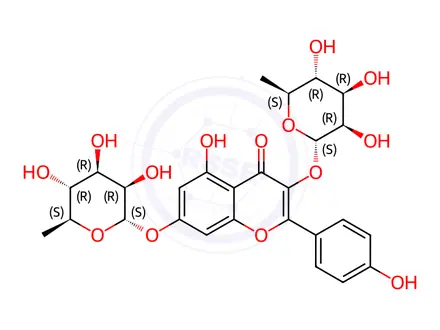 Chemical structure of Kaempferitrin