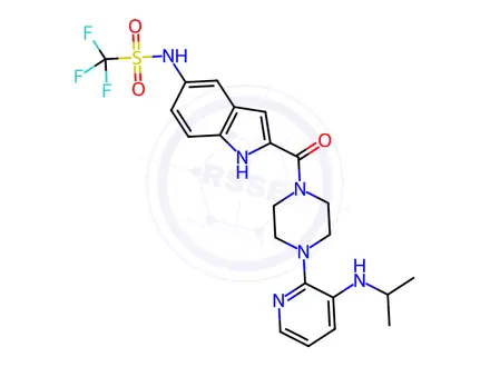 Chemical structure of Delavirdine Impurity 39