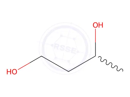 Chemical structure of Butylene glycol