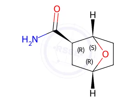 Chemical structure of 7-Oxabicyclo[2.2.1]heptane-2-carboxamide, (1S,2R,4R)-