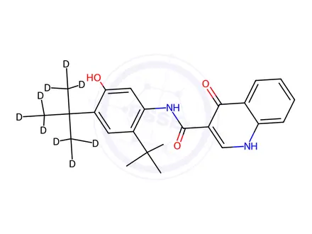 Chemical structure of Ivacaftor-d9