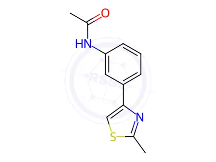 Chemical structure of N-(3-(2-methylthiazol-4-yl)phenyl)acetamide