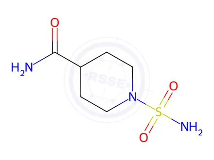 Chemical structure of 1-Sulfamoylpiperidine-4-carboxamide