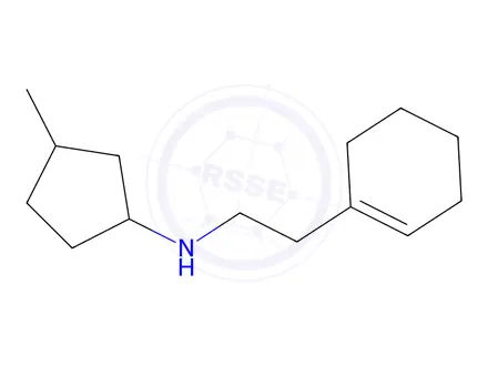 Chemical structure of n-(2-(Cyclohex-1-en-1-yl)ethyl)-3-methylcyclopentan-1-amine