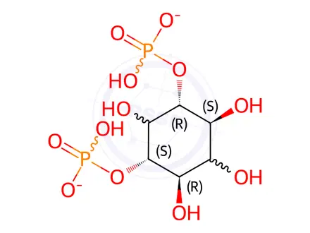 Chemical structure of D-myo-Inositol-1,3-diphosphate (sodium salt)