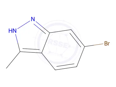 Chemical structure of 6-Bromo-3-methyl-1H-indazole, 97%