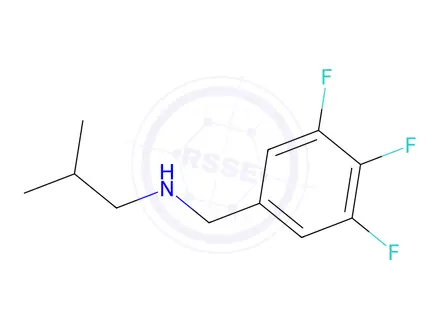 Chemical structure of 2-Methyl-N-(3,4,5-trifluorobenzyl)propan-1-amine