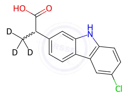 Chemical structure of Carprofene-D3