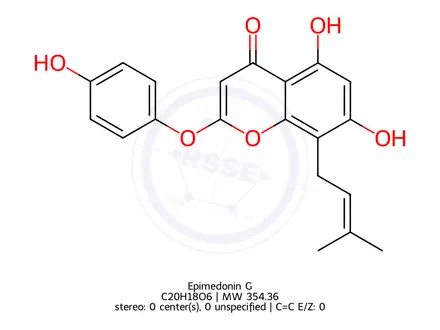 Chemical structure of Epimedonin G