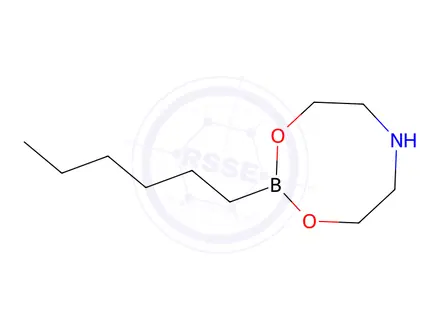 Chemical structure of 2-Hexyl-1,3,6,2-dioxazaborocane