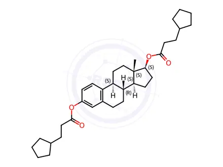 Chemical structure of Estradiol Dicypionate
