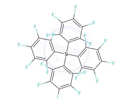 Chemical structure of Tetrakis(pentafluorophenyl)silane