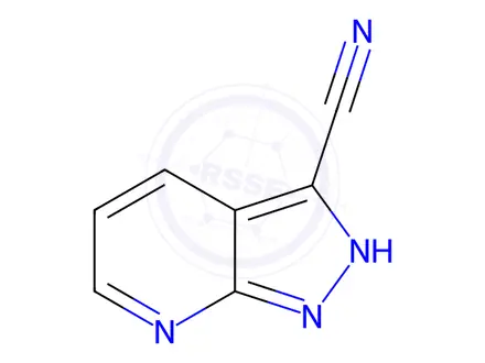 Chemical structure of 1H-pyrazolo[3,4-b]pyridine-3-carbonitrile