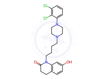 Chemical structure of 1-[4-[4-(2,3-Dichlorophenyl)piperazin-1-yl]butyl]-7-Hydroxy-3,4-Dihydrocarbostyril