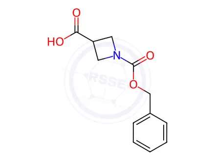 Chemical structure of 1-(BENZYLOXYCARBONYL) AZETIDINE-3-CARBOXYLIC ACID